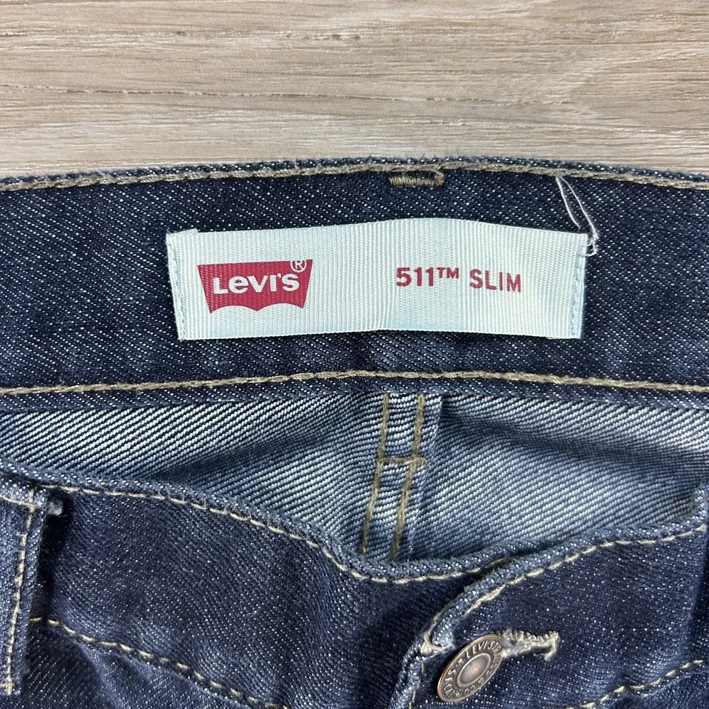 Levis 511 Slim Women's Size 20 30x20 Dark‎ Wash  Stretch Cotton Polyester Jeans
